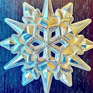 Sterling Gorham Christmas snowflake ornament 2004 edition.